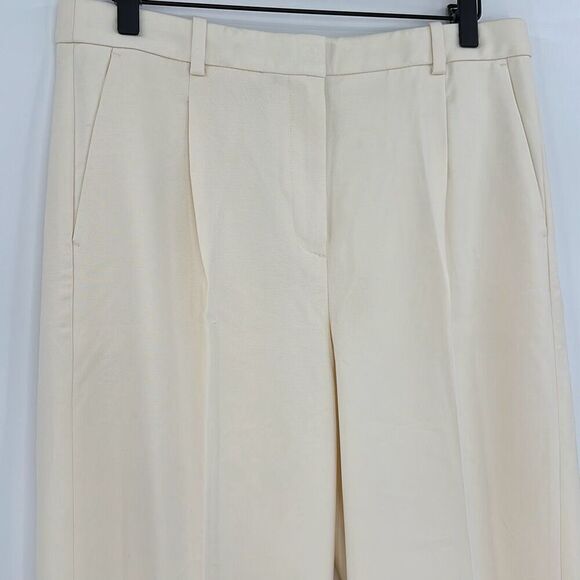 NWT J. Crew Womens Ivory High Rise Essential Wide Leg Pant Size 12P - Picture 7 of 15